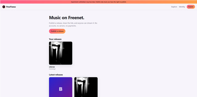 FreeTunes screenshot