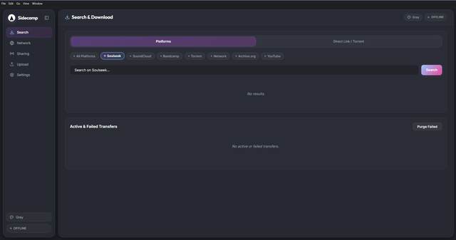Sidecamp screenshot